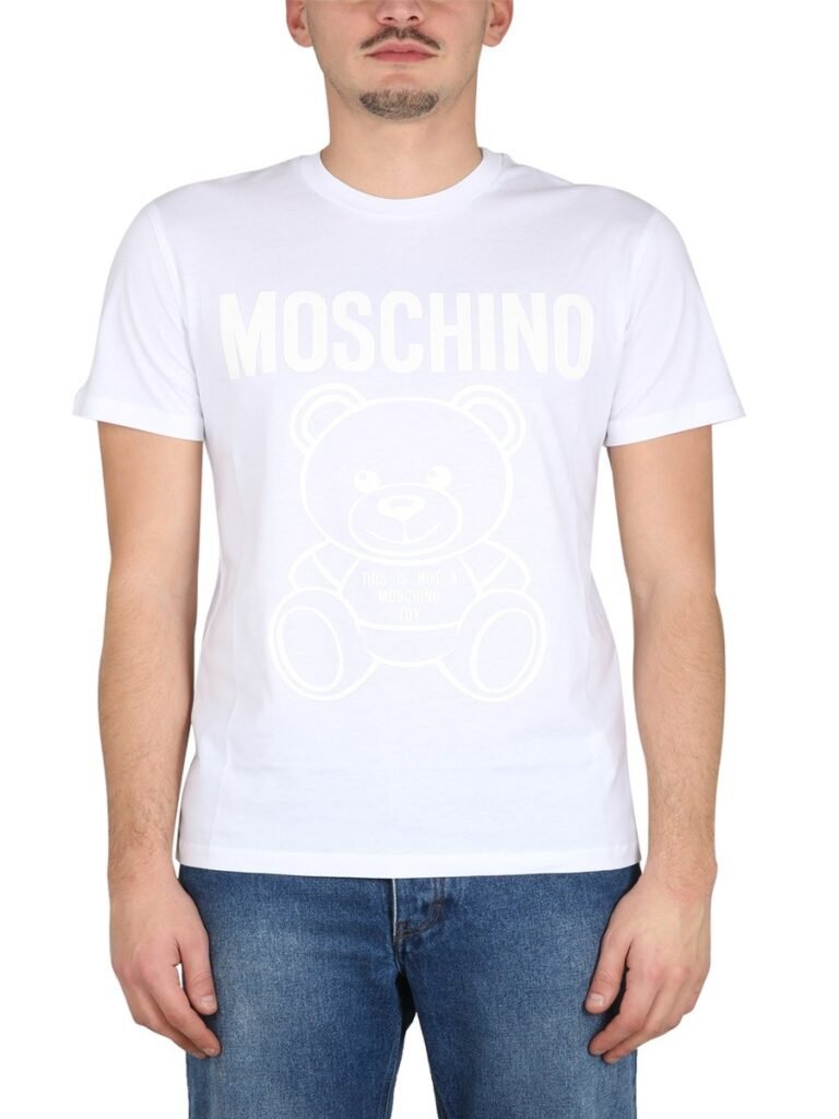 MOSCHINO TEDDY BEAR ORGANIC JERSEY T-SHIRT