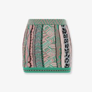 Multicolored cotton skirt