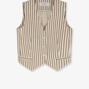 Mxmfauno striped cotton and silk vest
