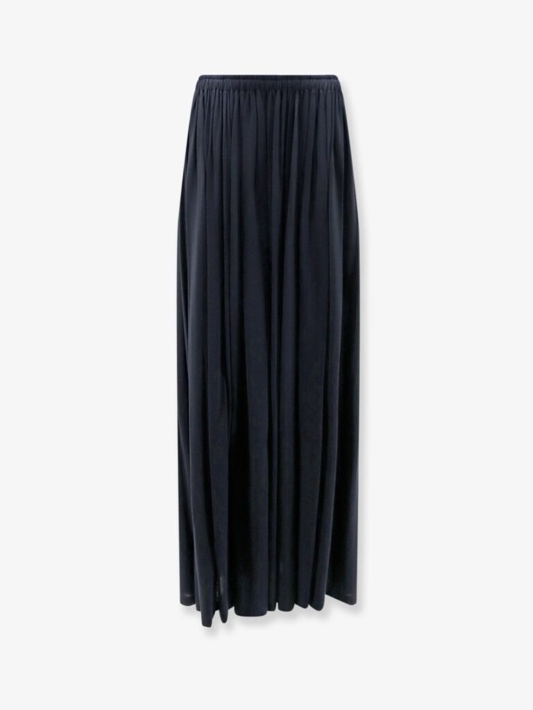 MXMLivrea pleated jersey long skirt
