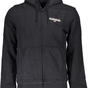 NAPAPIJRI MEN'S BLACK ZIP SWEATSHIRT