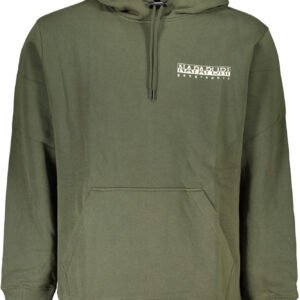 NAPAPIJRI GREEN MEN'S ZIPLESS SWEATSHIRT