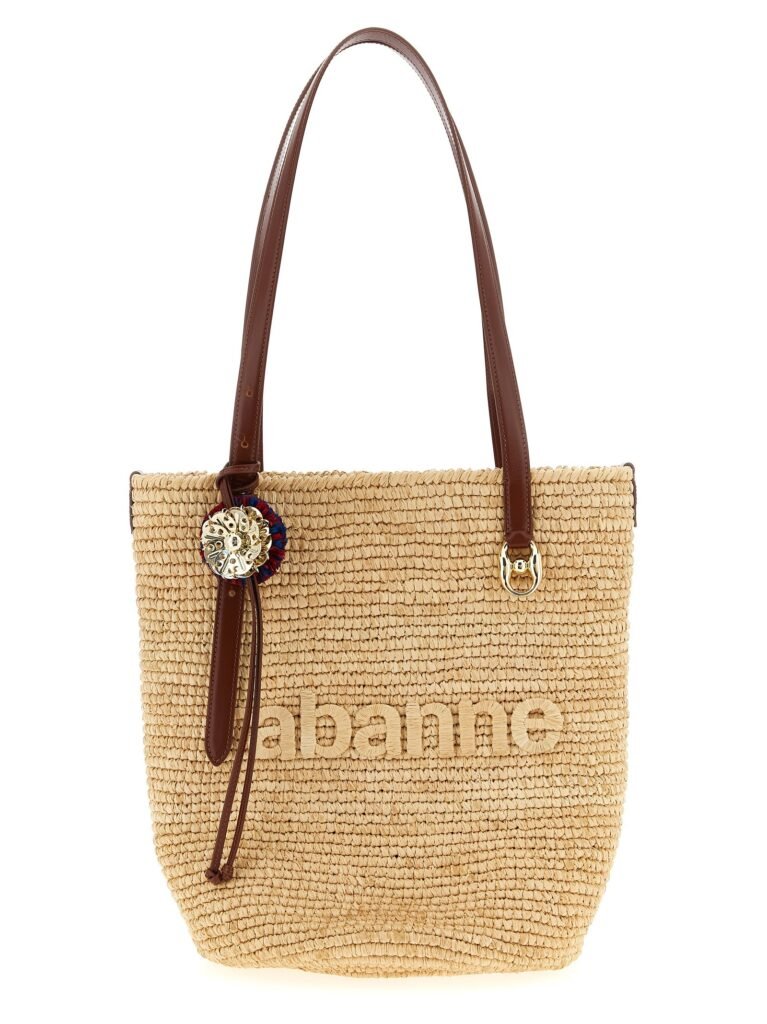 'Natural Raffia Tote Bag' shopping bag