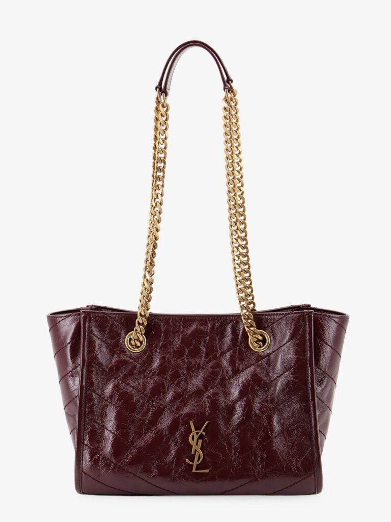 Niki vintage-effect leather shopping bag
