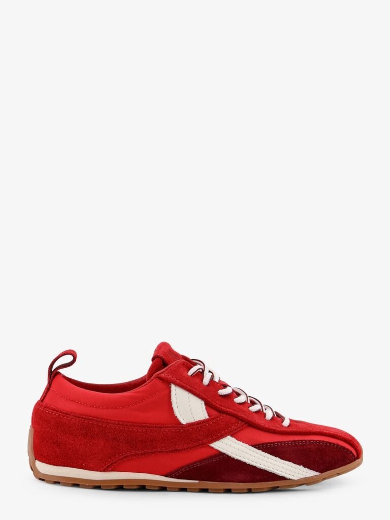 Nylon and suede sneakers