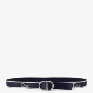 Nylon belt with embroidered logo