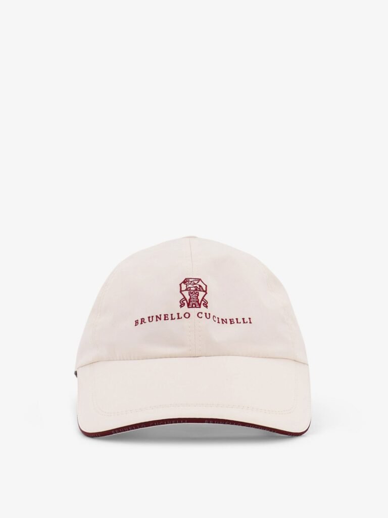 Nylon hat with embroidered logo on the front