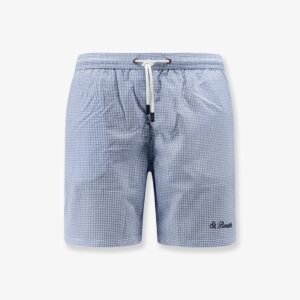Nylon swim shorts with micro pattern