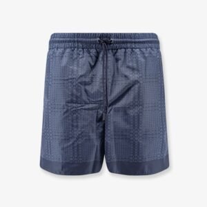 Nylon swim trunks with all-over Gucci Incrocio print