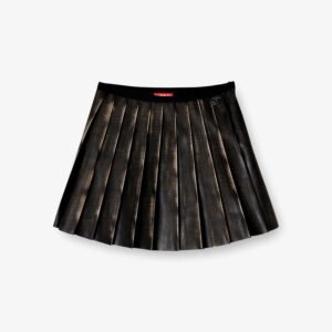 O-Saka-Mini faux leather skirt