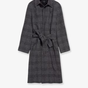 One Layer raglan wool coat