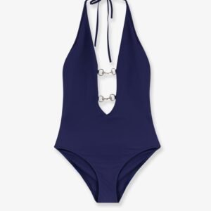 One-piece swimsuit with Horsebit details