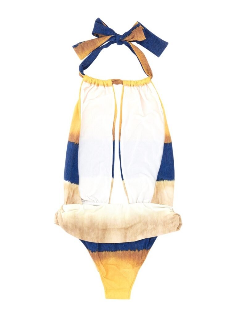 ONE PIECE SWIMSUIT WITH TIE DYE PRINT