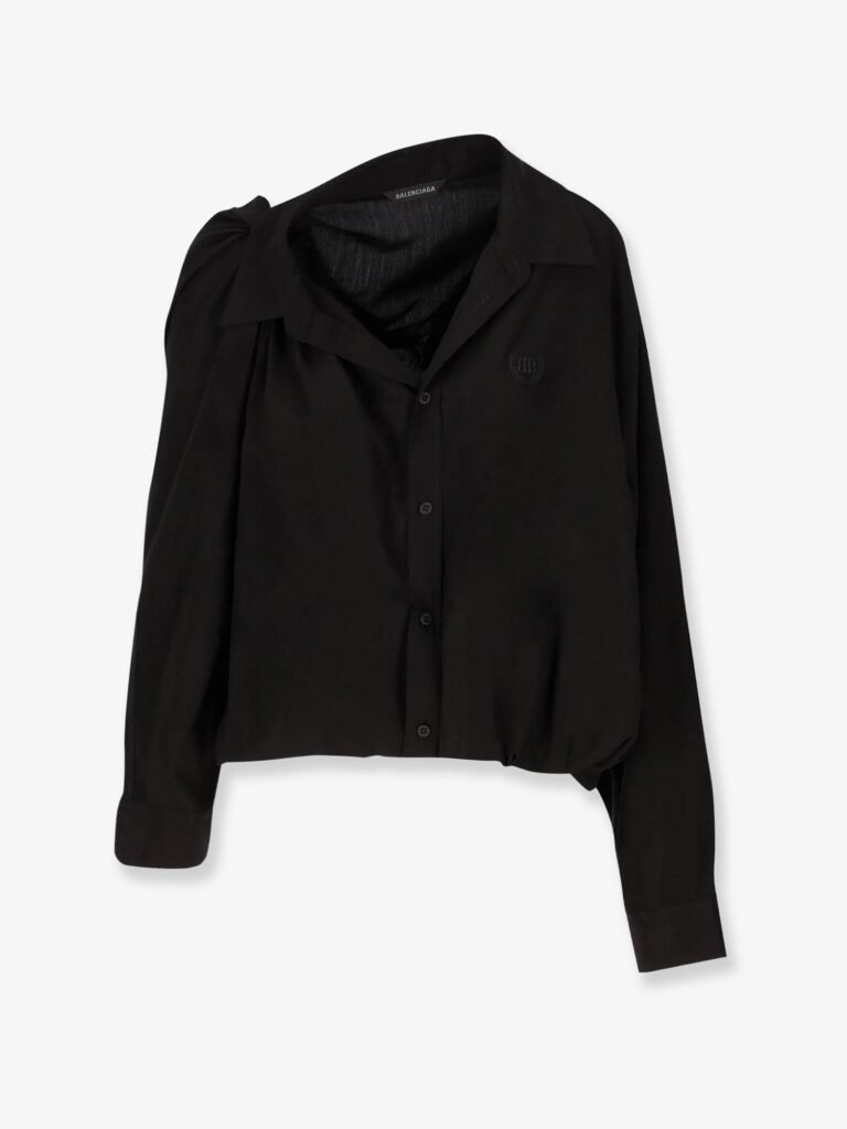 One shoulder lyocell shirt