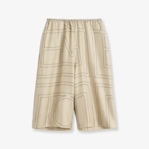 Organic silk bermuda shorts