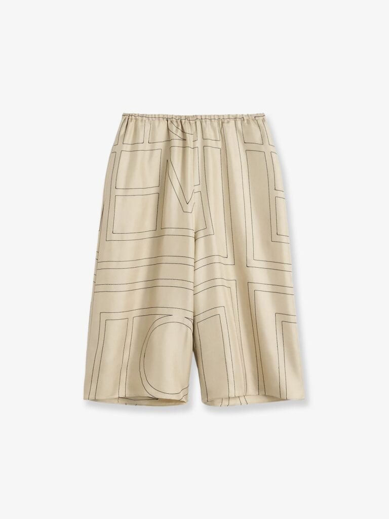 Organic silk bermuda shorts