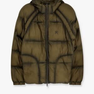 Padded and quilted down jacket