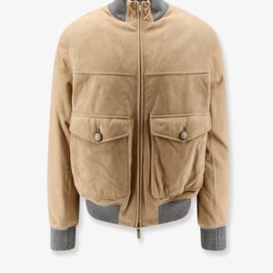 Padded suede jacket