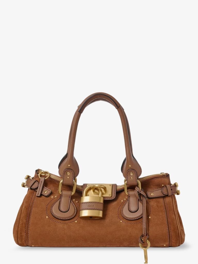 Paddington suede shoulder bag