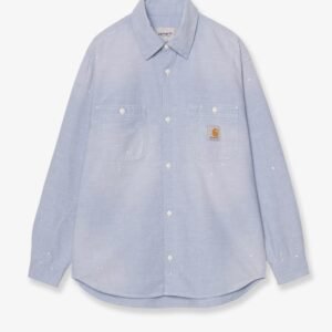 Painter cotton shirt with used effect