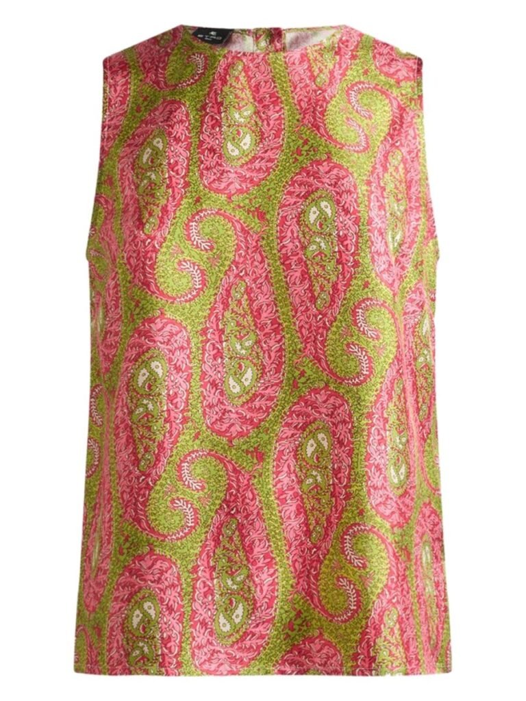 PAISLEY FOLIAGE PATTERN TOP