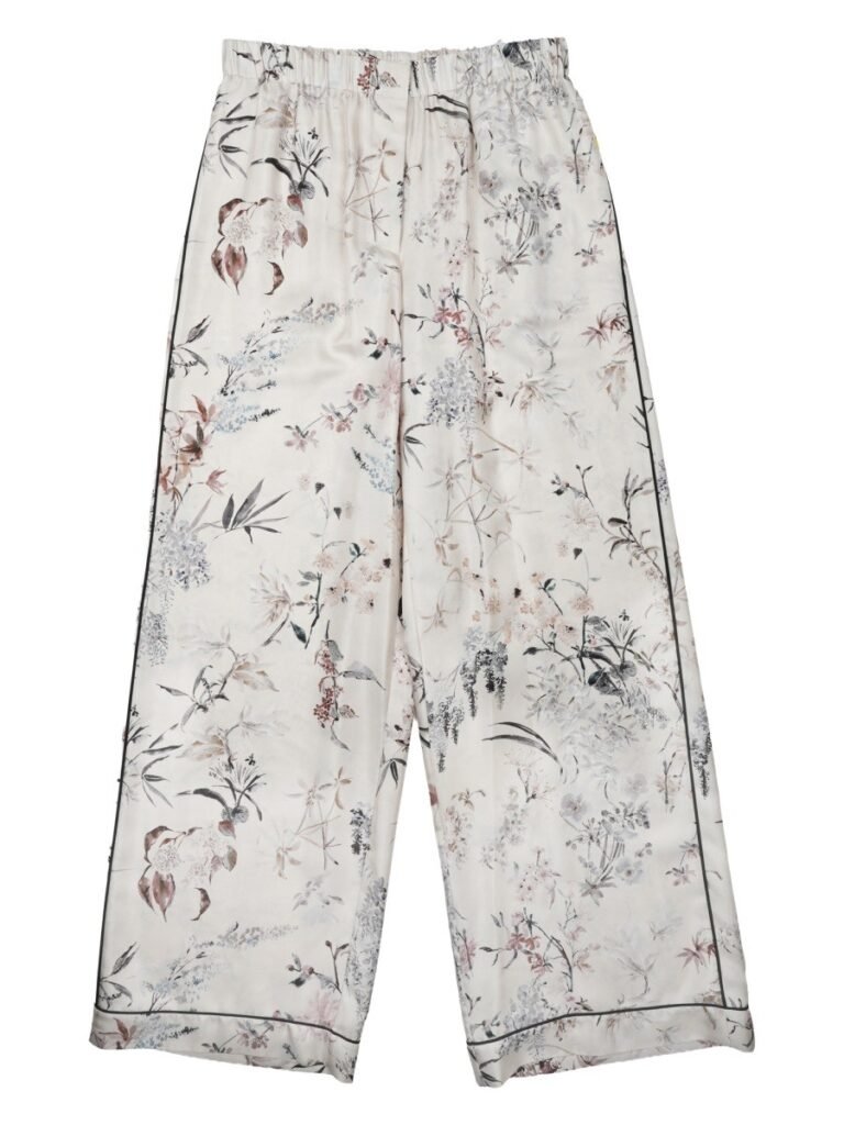 PANTALONE IN SETA STAMPATA
