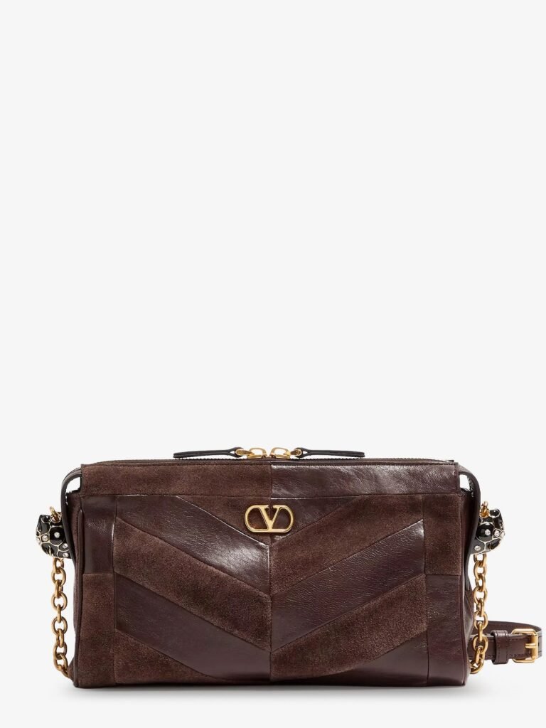 Panthea suede and leather crossbody bag