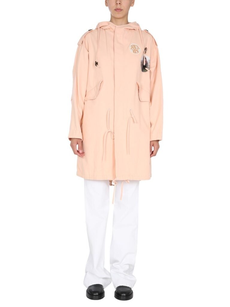 PARKA WITH LOGO PATCH