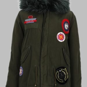 PARKA CON PATCH LOGO E CAPPUCCIO