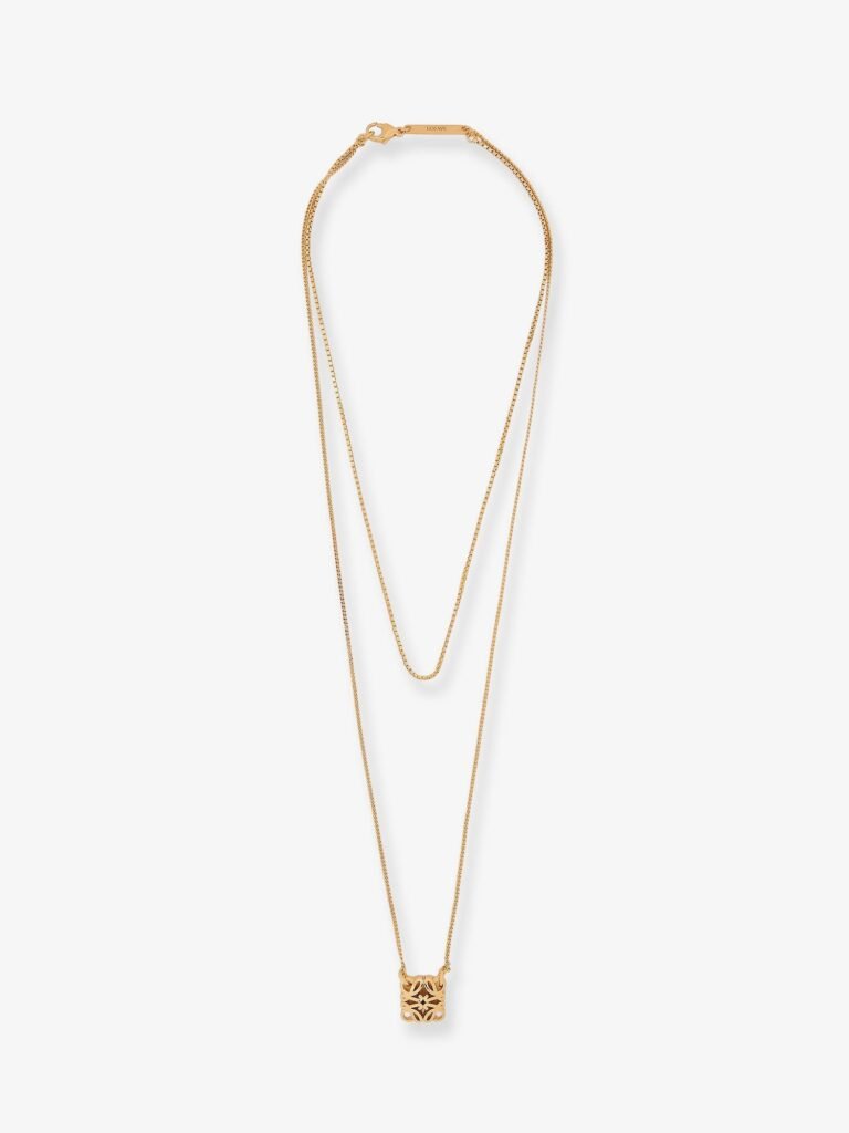 Paula's Ibiza -Anagram Bombè Brass Necklace