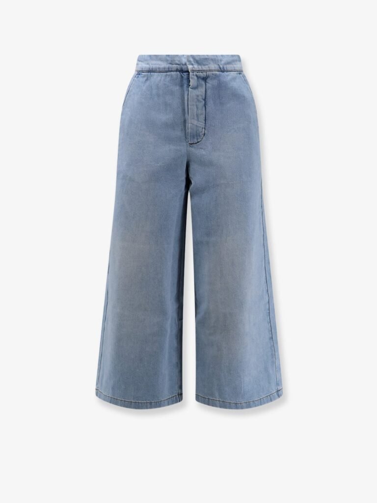 Paulas Ibiza - Cotton trousers with embroidered logo on the back