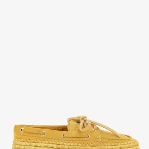 Penelope suede and raffia loafers