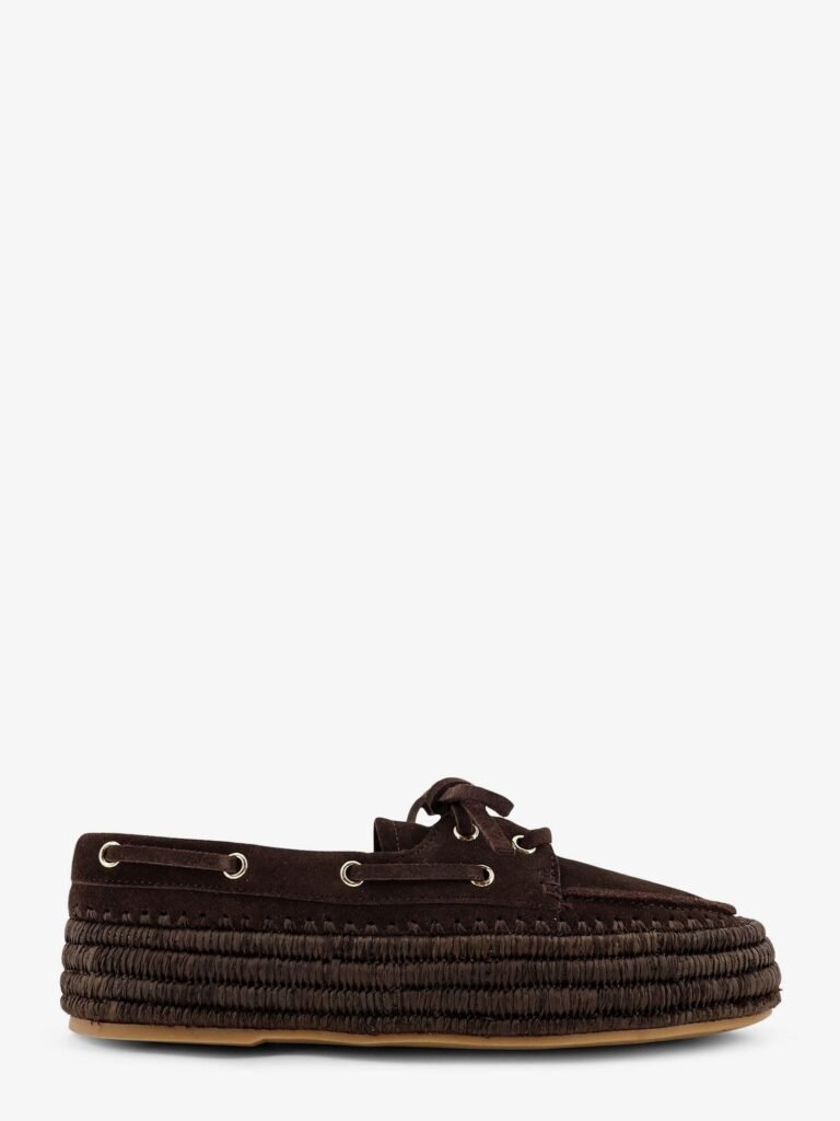 Penelope suede and raffia loafers