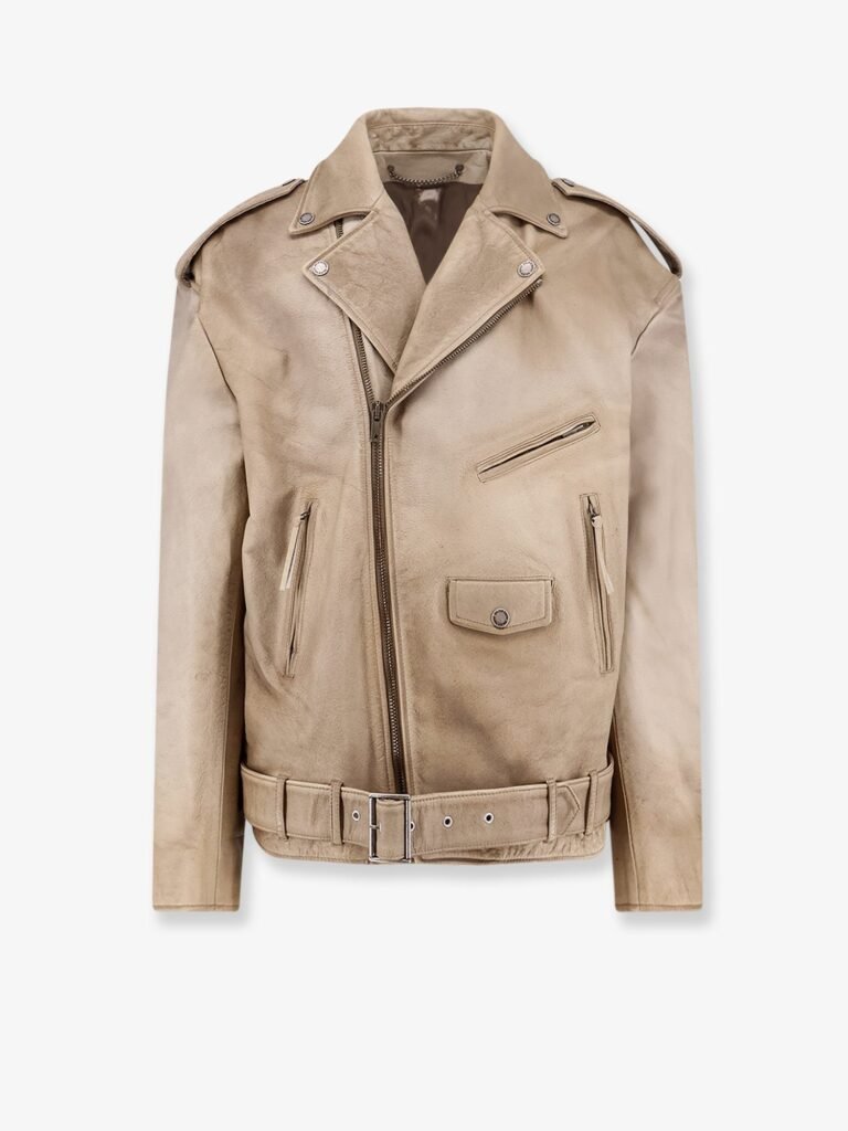 Phoebe Over leather jacket