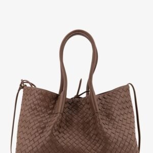 Pinacoteca leather handbag with Intrecciato motif