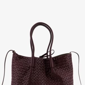 Pinacoteca leather handbag with Intrecciato motif