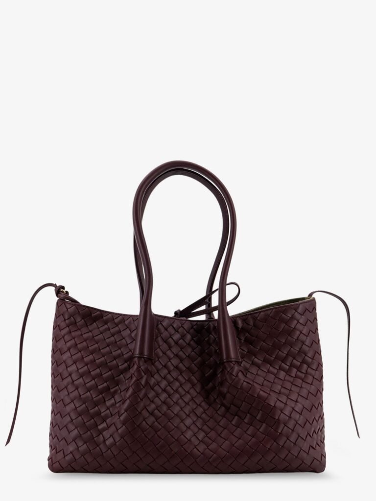Pinacoteca leather handbag with Intrecciato motif