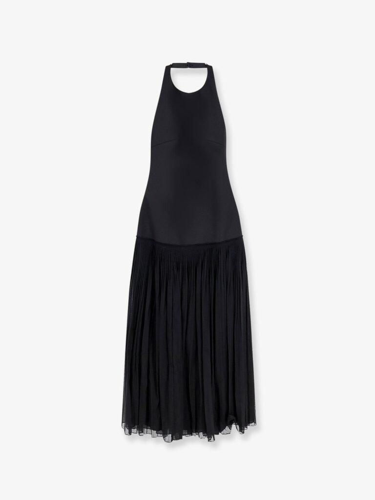 Pleated long dress