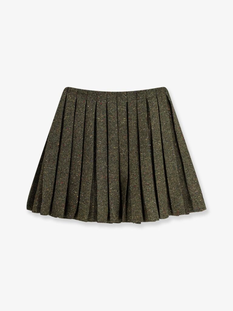 Pleated mini skirt