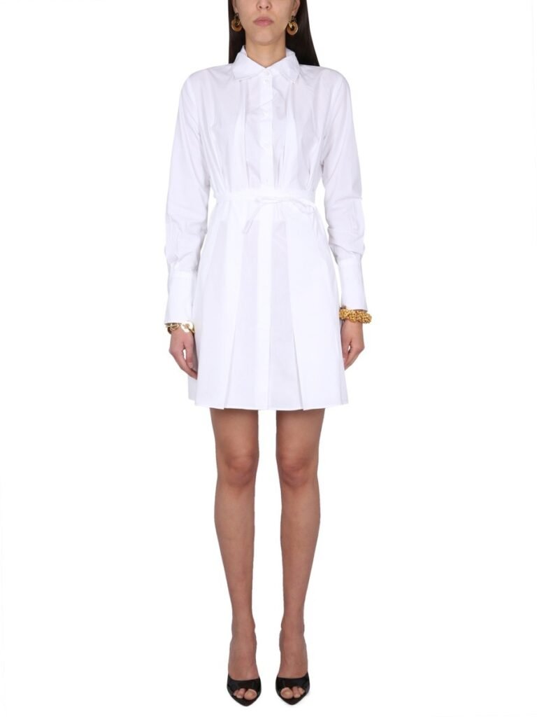 PLEATED SHIRT DRESS