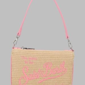 POCHETTE "PARISIENNE" MINI EFFETTO PAGLIA