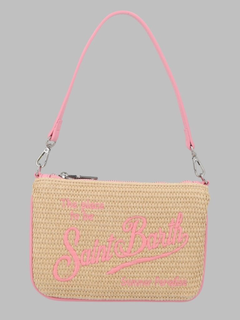 POCHETTE "PARISIENNE" MINI EFFETTO PAGLIA