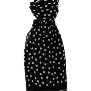 Polka dot chiffon scarf