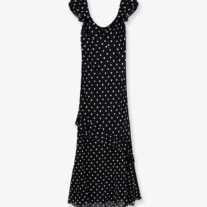 Polka-dots viscose dress