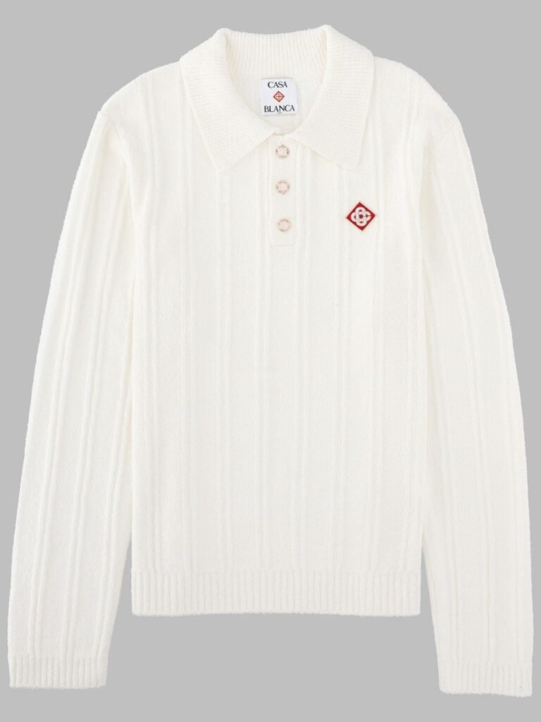 POLO A MANICA LUNGA IN BOUCLÉ