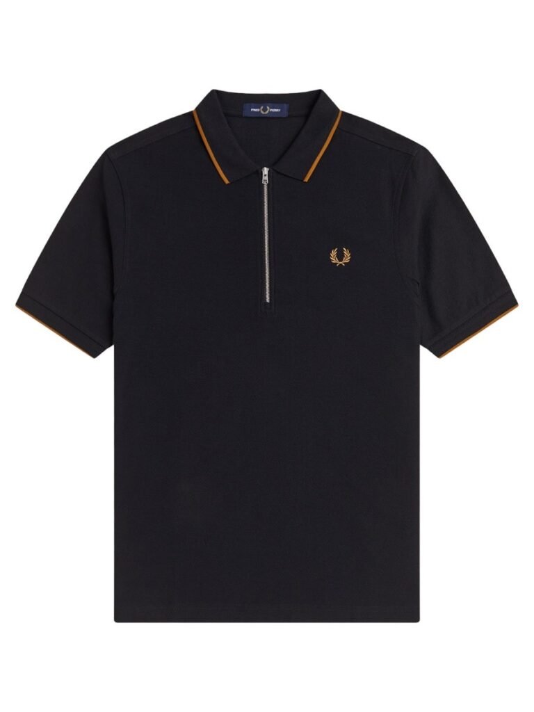 POLO CON ZIP E LOGO