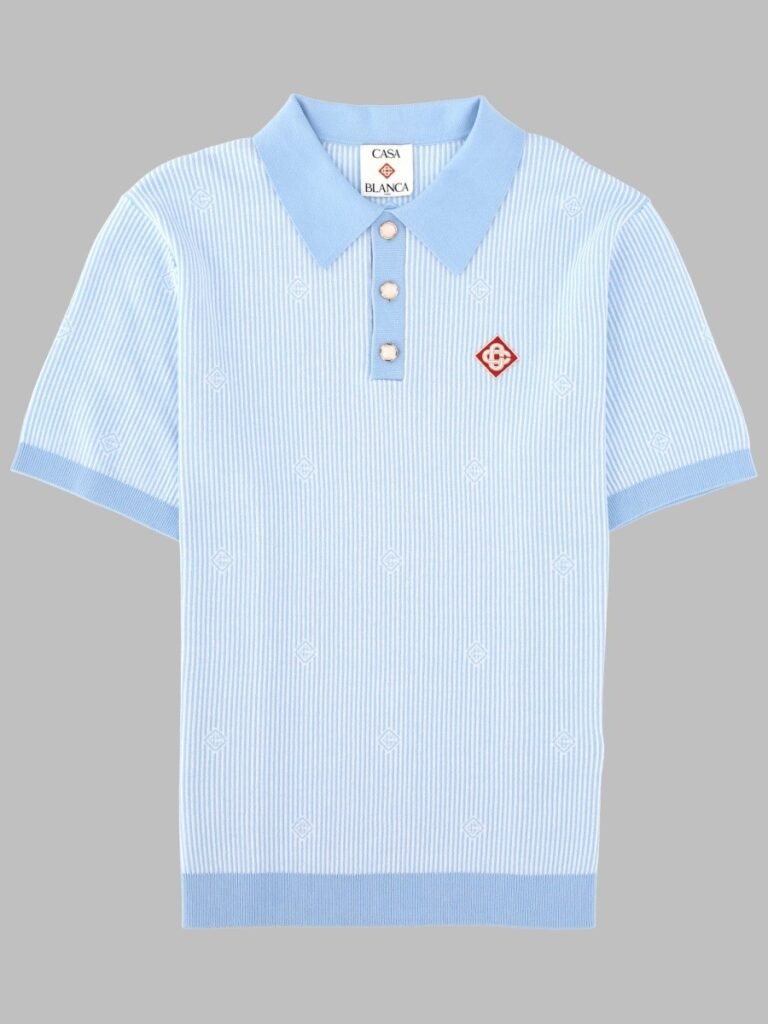 POLO IN MAGLIA A RIGHE