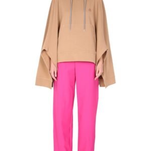 PONCHO SWEATSHIRT WITH EMBROIDERED LOGO