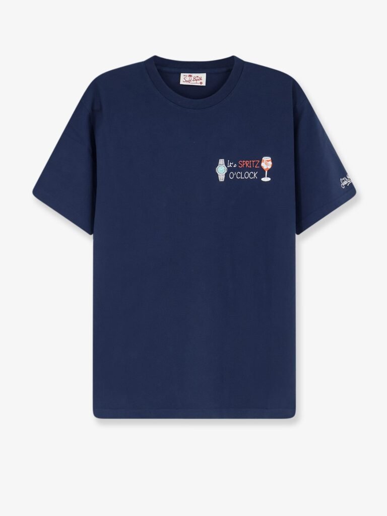 Portofino cotton T-shirt with embroidered logo on the front