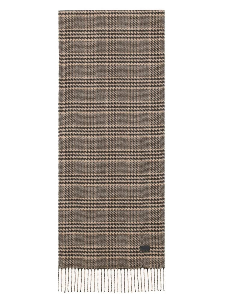 PRINCE OF WALES PATTERN SILK SCARF